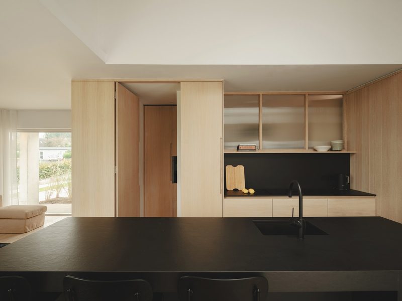Bespoke light-oak kitchen by Frank O'Dea Carpentry